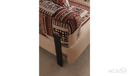 Medusa Home Mobilya - Cratos Premium Desenli Üçlü Koltuk
