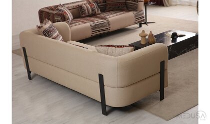 Medusa Home Mobilya - Cratos Premium Düz Üçlü Koltuk