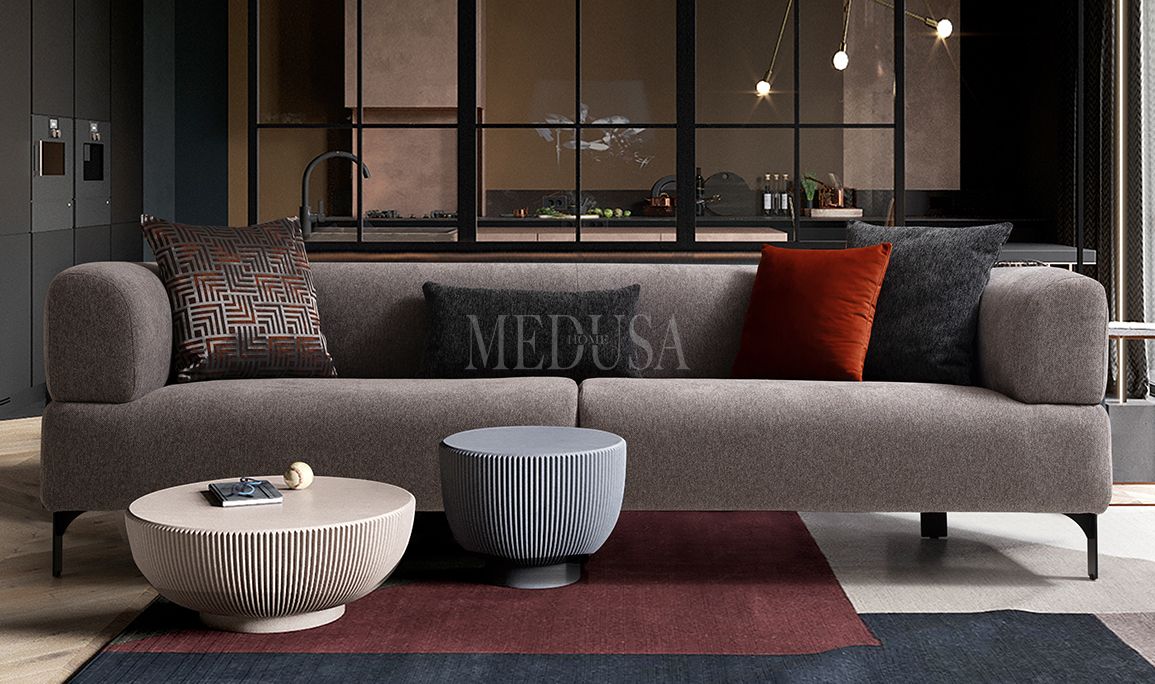 Medusa Home Mobilya - Cratos Üçlü Koltuk Düz