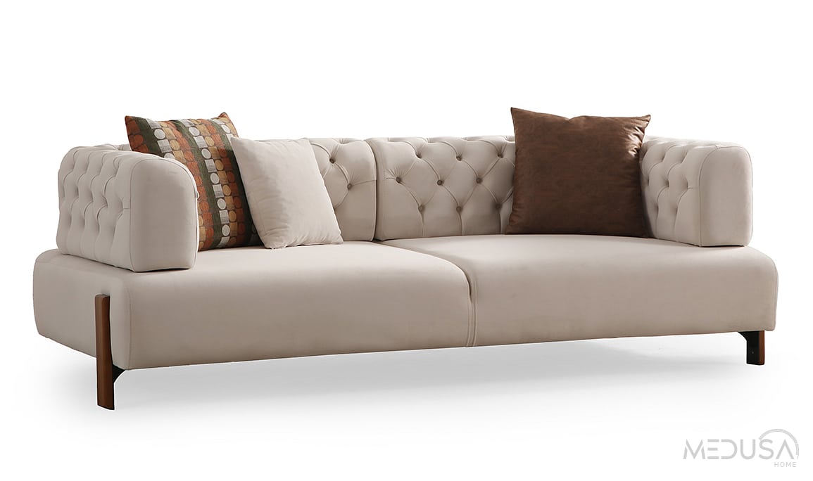 Medusa Home Mobilya - Cratos Wood Yataklı Koltuk Takımı