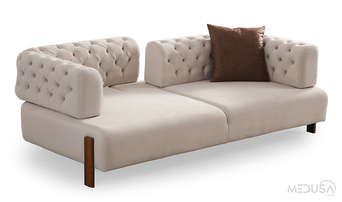 Medusa Home Mobilya - Cratos Wood Yataklı Koltuk Takımı