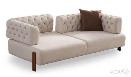 Medusa Home Mobilya - Cratos Wood Yataklı Koltuk Takımı