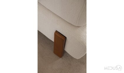 Medusa Home Mobilya - Cratos Wood Yataklı Üçlü Koltuk
