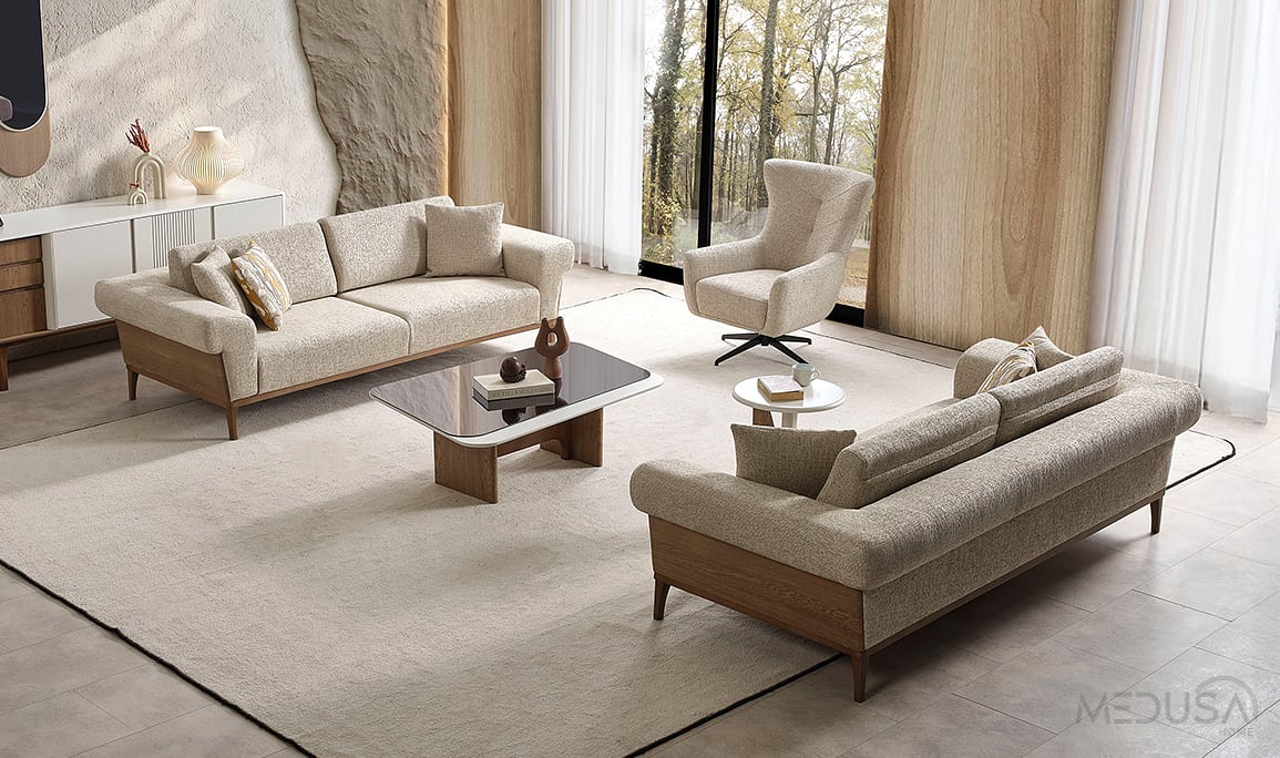 Medusa Home Mobilya - Cremelia Koltuk Takımı