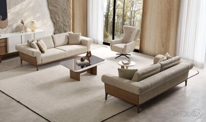 Medusa Home Mobilya - Cremelia Koltuk Takımı