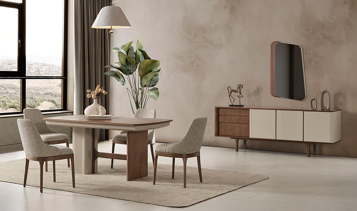 Medusa Home Mobilya - Cremelia New Yemek Odası