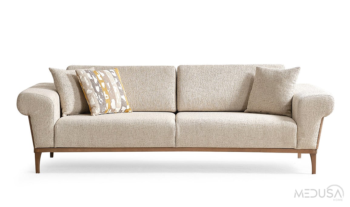 Medusa Home Mobilya - Cremelia Üçlü Koltuk