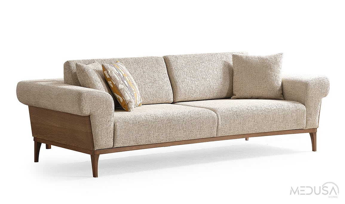 Medusa Home Mobilya - Cremelia Üçlü Koltuk