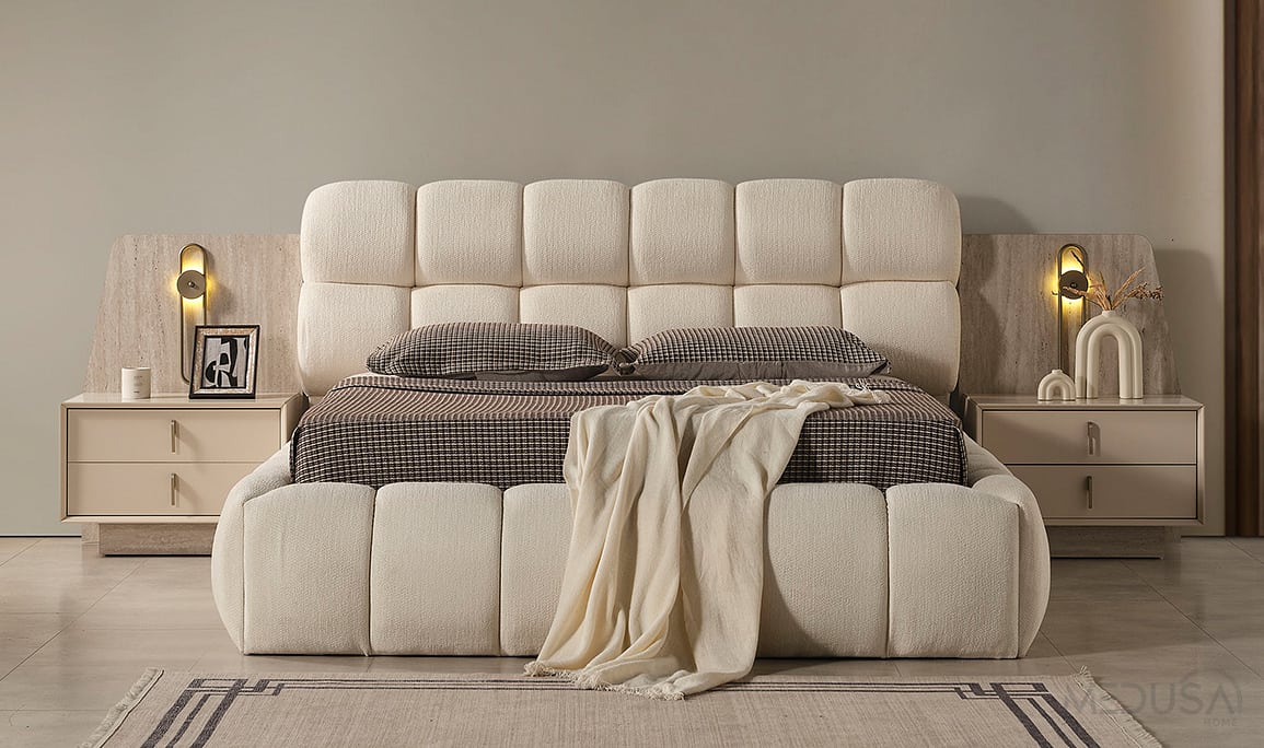 Medusa Home Mobilya - Cremosa 6 Kapaklı Yatak Odası