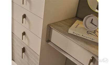 Medusa Home Mobilya - Cremosa 6 Kapaklı Yatak Odası