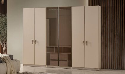 Medusa Home Mobilya - Cremosa 6 Kapaklı Yatak Odası