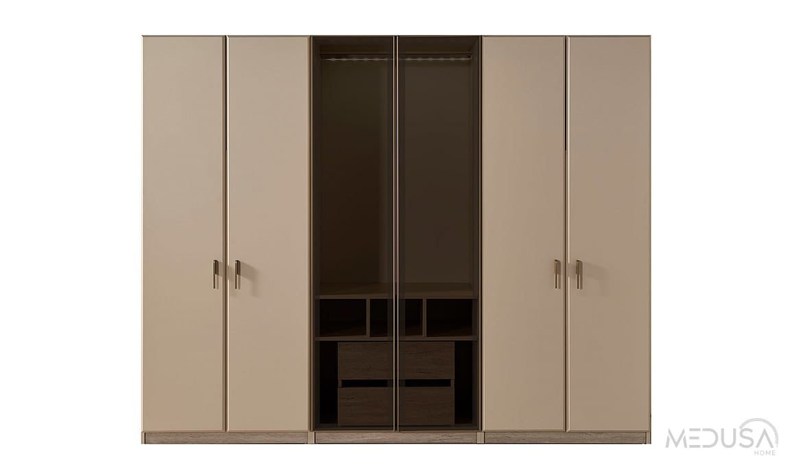 Medusa Home Mobilya - Cremosa 6 Kapaklı Yatak Odası