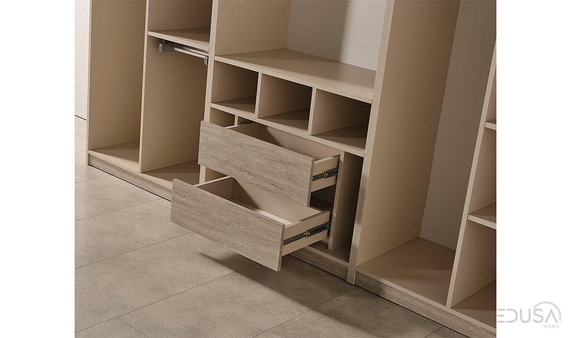 Medusa Home Mobilya - Cremosa 6 Kapaklı Yatak Odası