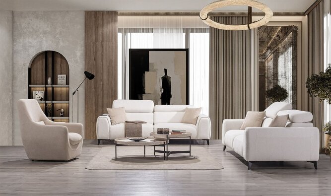Medusa Home Mobilya - Cristal Koltuk Takımı - Modern Koltuk Takımları