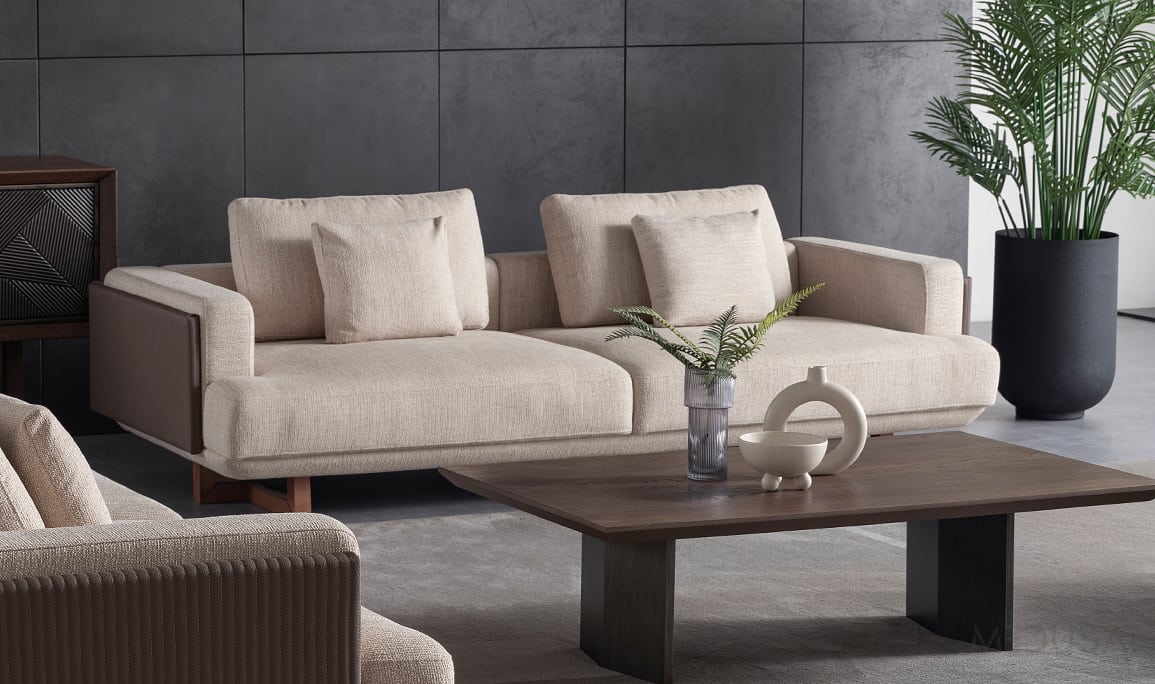 Medusa Home Mobilya - Cross Ahşap Koltuk Takımı