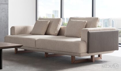 Medusa Home Mobilya - Cross Ahşap Koltuk Takımı