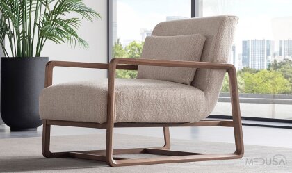 Medusa Home Mobilya - Cross Ahşap Koltuk Takımı