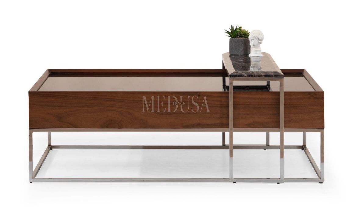 Medusa Home Mobilya - Crown Ceviz Orta Sehpa