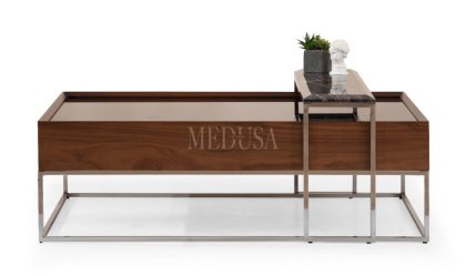 Medusa Home Mobilya - Crown Ceviz Orta Sehpa