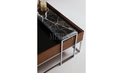 Medusa Home Mobilya - Crown Ceviz Orta Sehpa