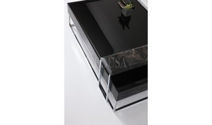 Medusa Home Mobilya - Crown Siyah Orta Sehpa