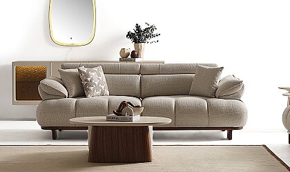 Medusa Home Mobilya - Crown Üçlü Koltuk
