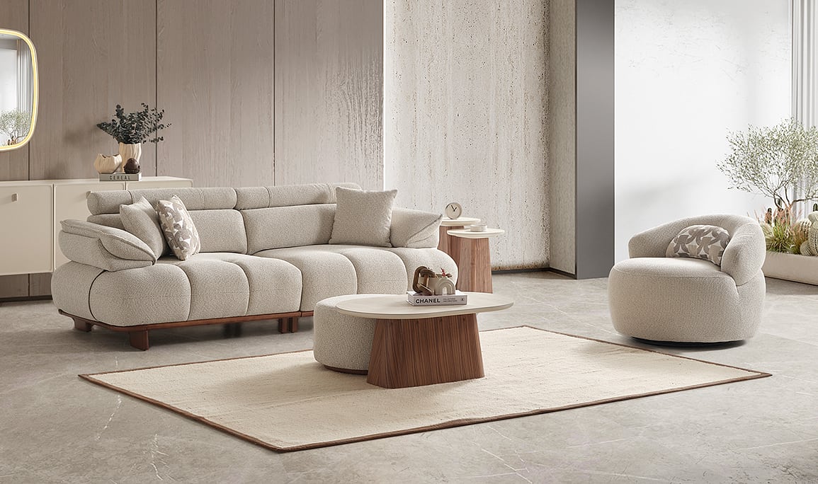 Medusa Home Mobilya - Crown Üçlü Koltuk