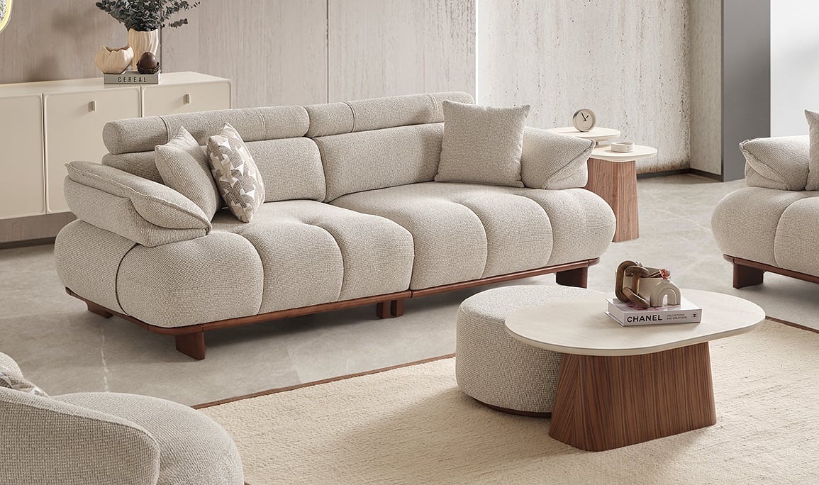Medusa Home Mobilya - Crown Üçlü Koltuk