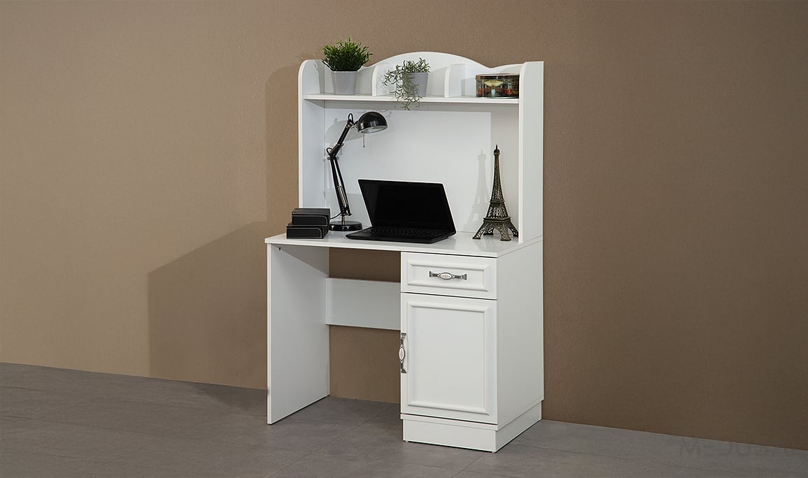 Medusa Home Mobilya - Cunda Beyaz Çalışma Masası