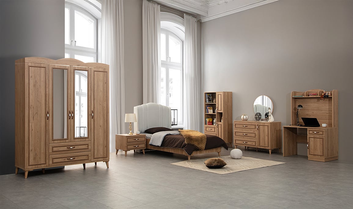 Medusa Home Mobilya - Cunda Ceviz Genç Odası
