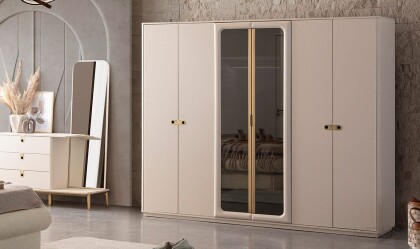 Medusa Home Mobilya - Cupra 6 Kapılı Gardırop
