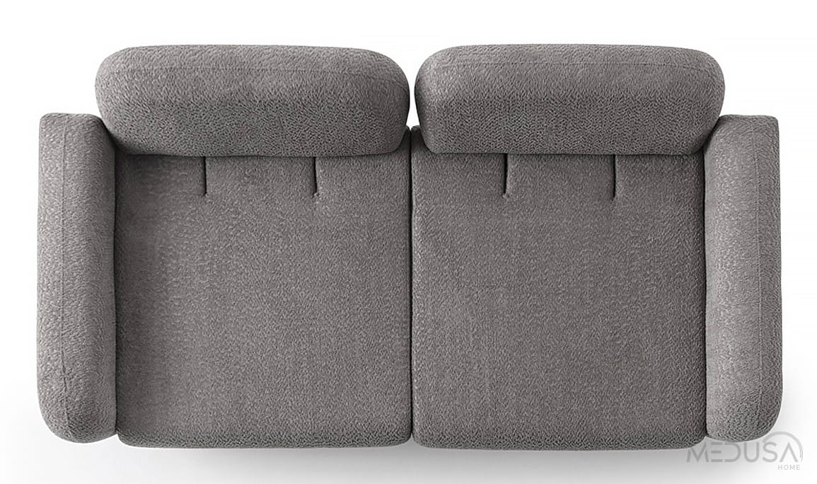 Medusa Home Mobilya - Cupra Antrasit Üçlü Koltuk