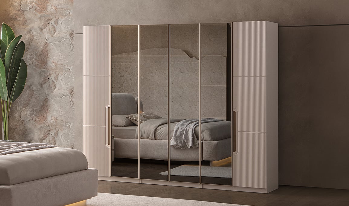 Medusa Home Mobilya - Dafne 6 Kapaklı Gardırop