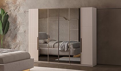 Medusa Home Mobilya - Dafne 6 Kapaklı Gardırop