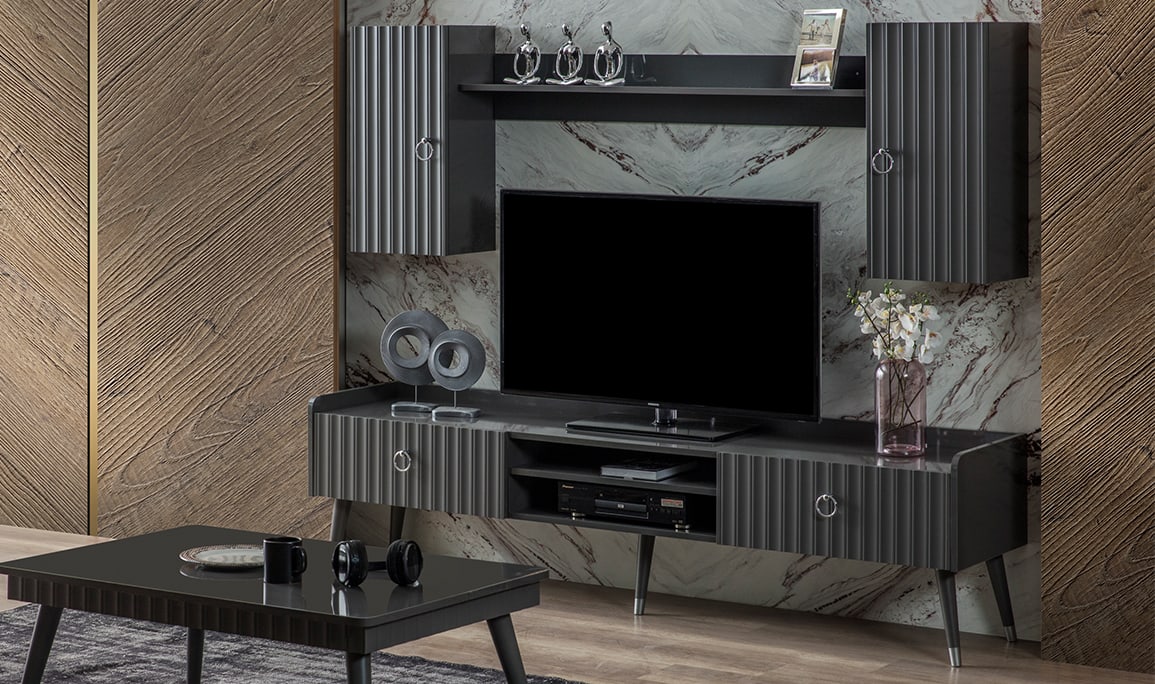 Medusa Home Mobilya - Daisy Antrasit Tv Ünitesi