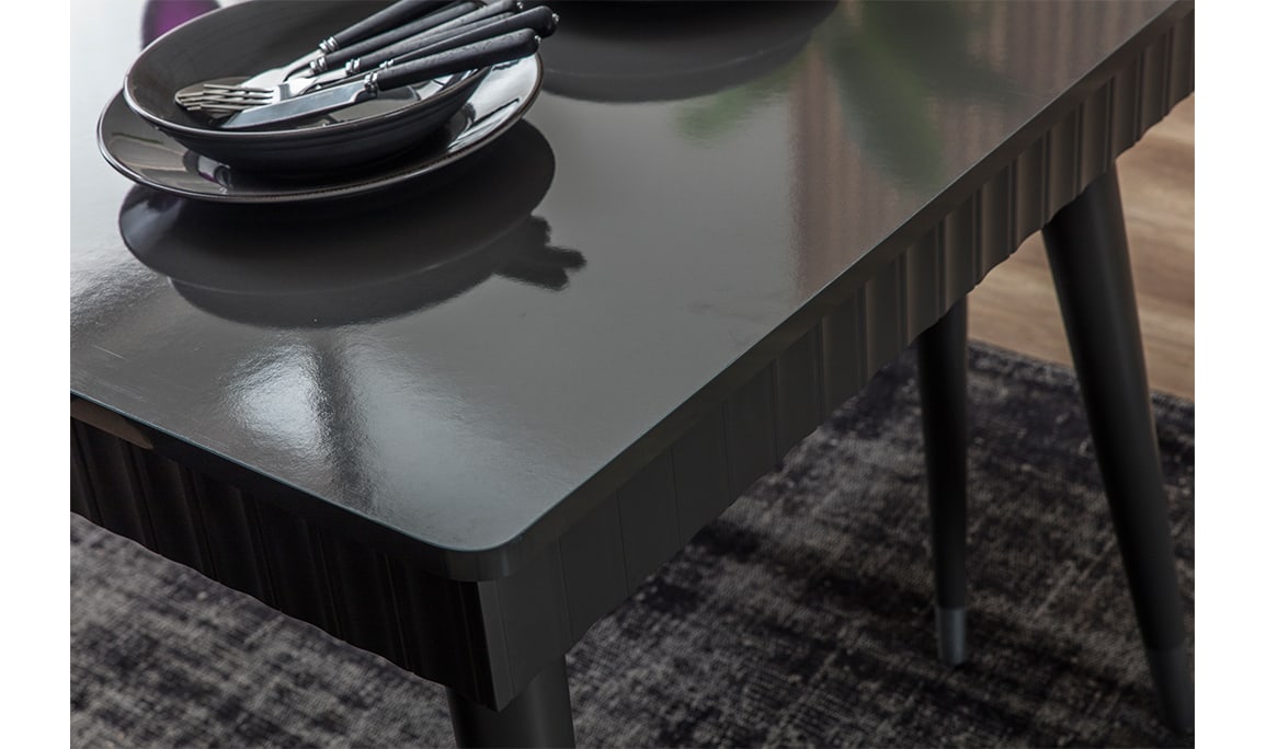 Medusa Home Mobilya - Daisy Antrasit Yemek Masası