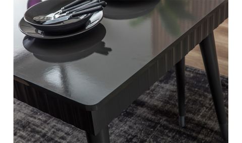 Medusa Home Mobilya - Daisy Antrasit Yemek Masası