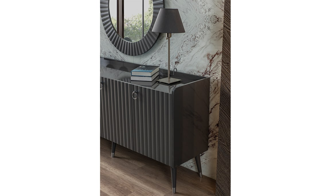 Medusa Home Mobilya - Daisy Antrasit Yemek Odası