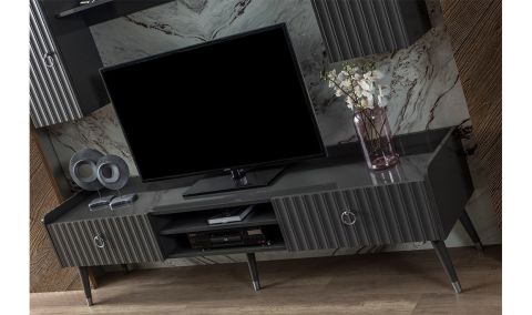 Medusa Home Mobilya - Daisy Antrasit Yemek Odası