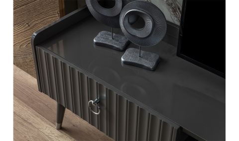 Medusa Home Mobilya - Daisy Antrasit Yemek Odası