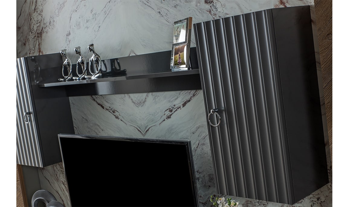 Medusa Home Mobilya - Daisy Antrasit Yemek Odası