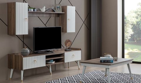 Medusa Home Mobilya - Daisy Ceviz Aytaşı Tv Ünitesi