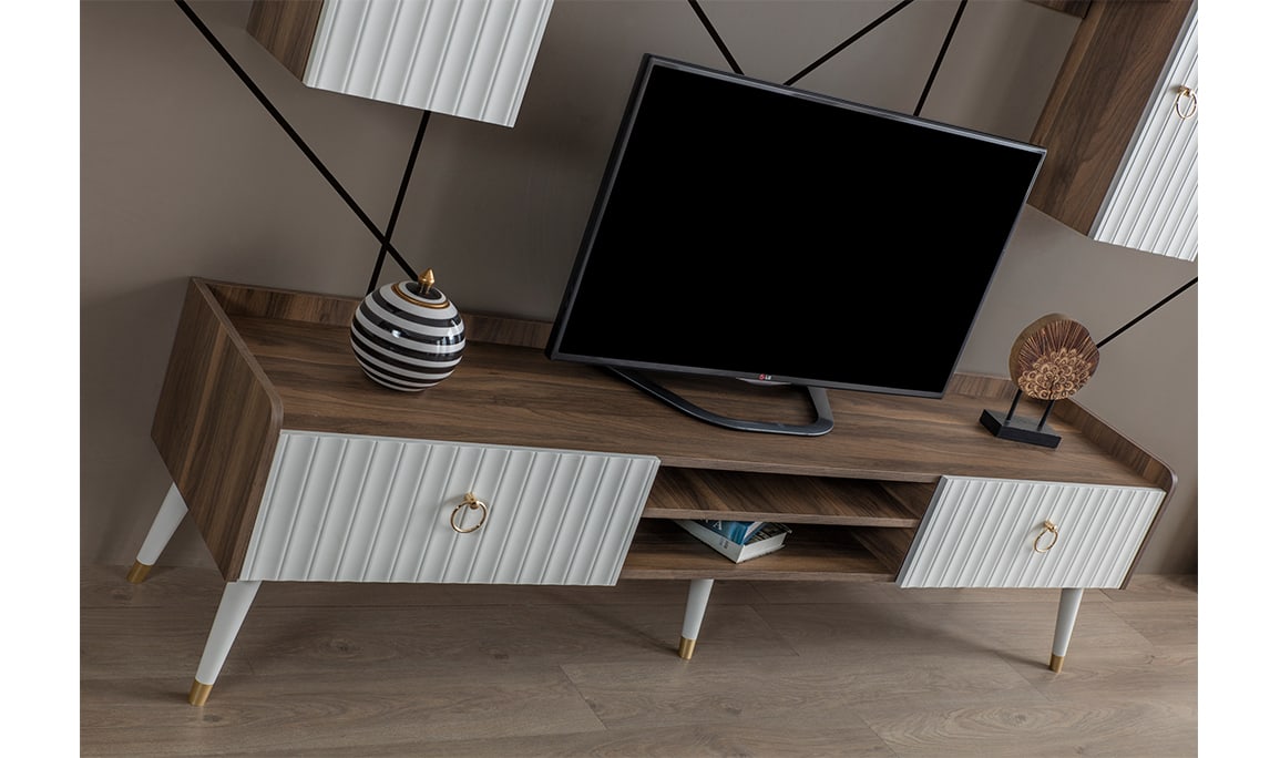 Medusa Home Mobilya - Daisy Ceviz Aytaşı Tv Ünitesi
