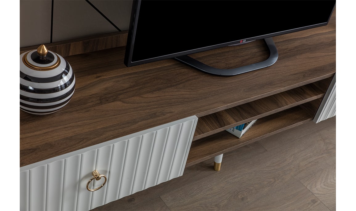 Medusa Home Mobilya - Daisy Ceviz Aytaşı Tv Ünitesi