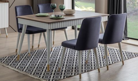 Medusa Home Mobilya - Daisy Ceviz Aytaşı Yemek Masası - Açılır Yemek Masaları Medusa Home Mobilya - Daisy Ceviz Aytaşı Yemek Masası - Açılır Yemek Masaları