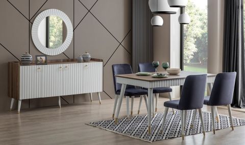 Medusa Home - Daisy Ceviz Aytaşı Yemek Odası Medusa Home - Daisy Ceviz Aytaşı Yemek Odası