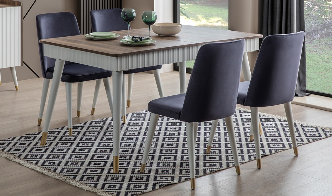 Medusa Home Mobilya - Daisy Ceviz Aytaşı Yemek Odası