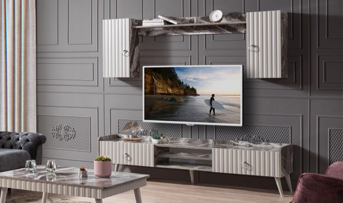 Medusa Home Mobilya - Daisy Gri Tv Ünitesi