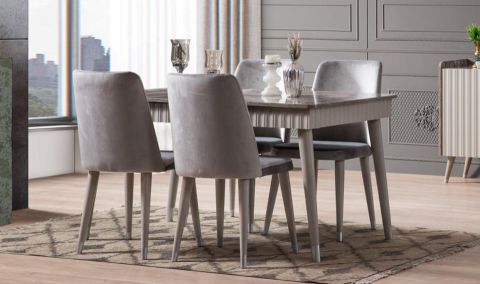 Medusa Home Mobilya - Daisy Gri Yemek Odası