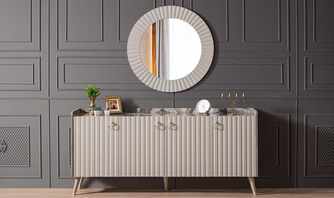 Medusa Home Mobilya - Daisy Gri Yemek Odası